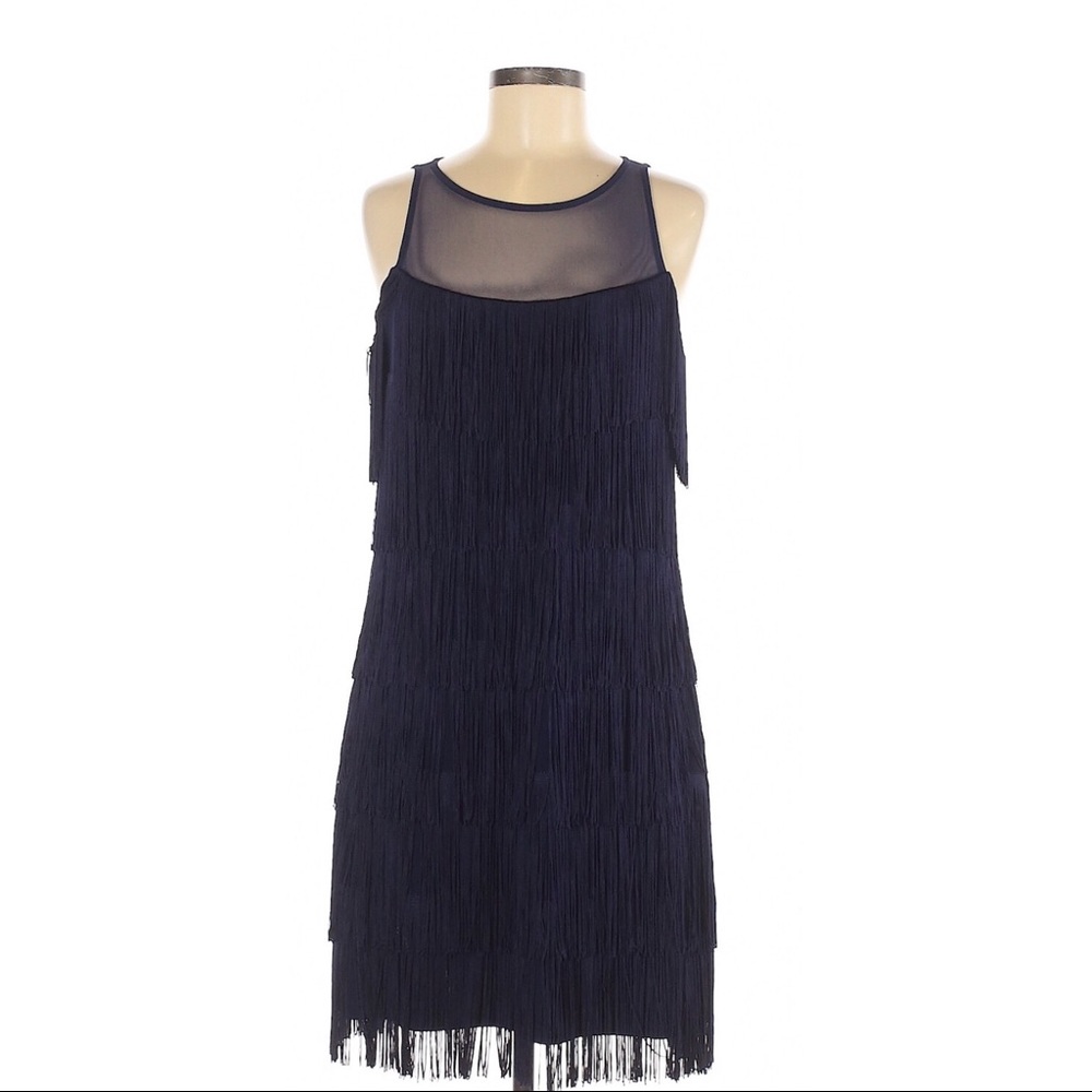 White House Black Market BLACK FLAPPER DRESS